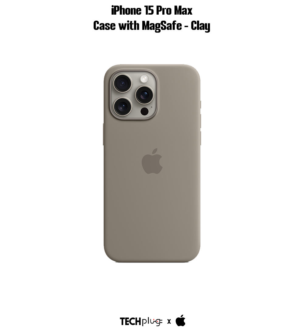 iPhone 15 Pro Max Silicone Case with MagSafe – Clay