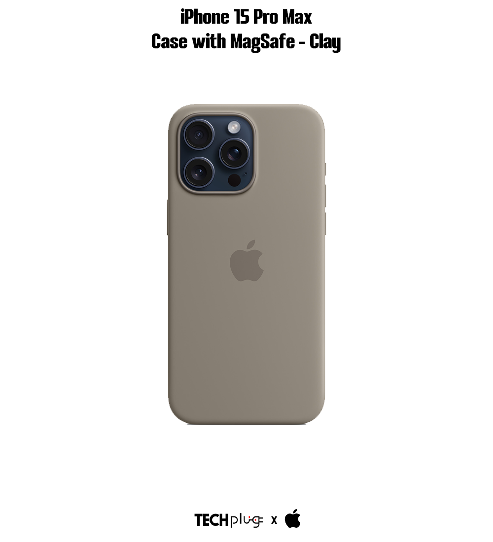iPhone 15 Pro Max Silicone Case with MagSafe – Clay