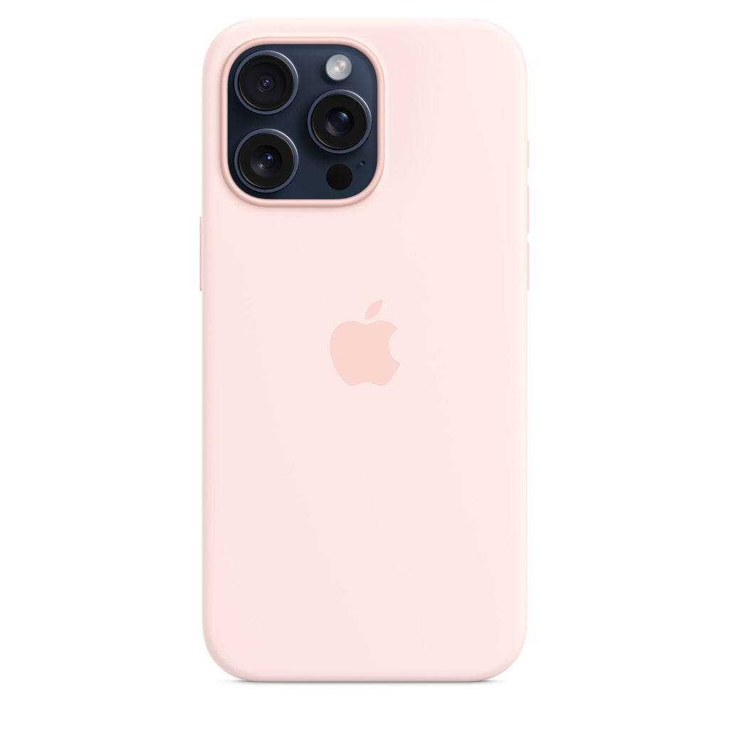 iPhone 15 Pro Max Silicone Case with MagSafe – Light Pink