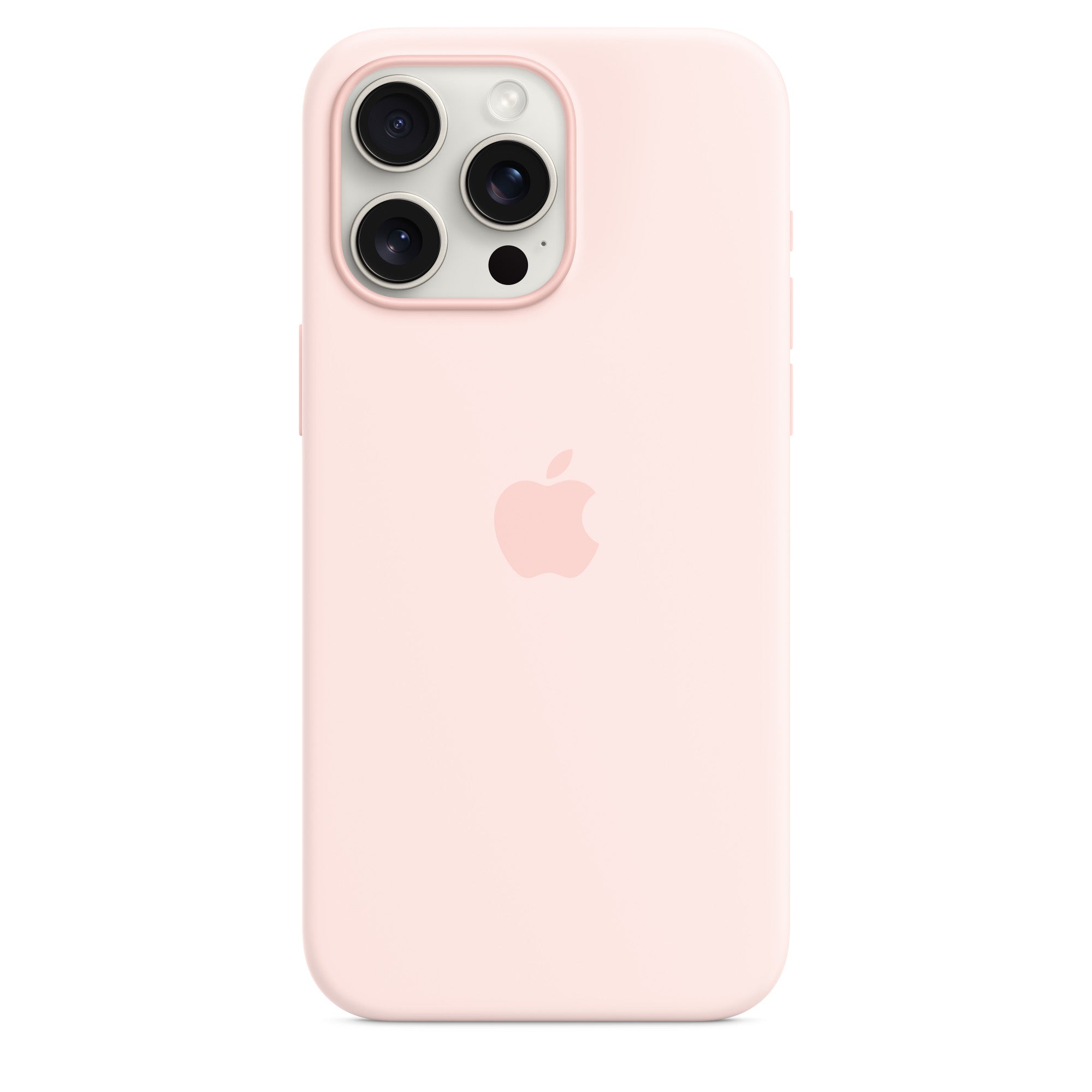 iPhone 15 Pro Max Silicone Case with MagSafe – Light Pink