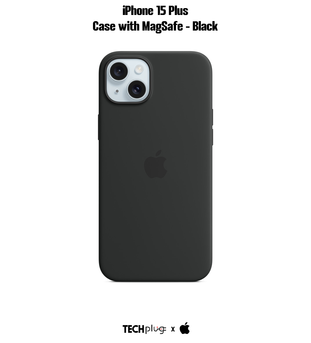 iPhone 15 Plus Silicone Case with MagSafe – Black