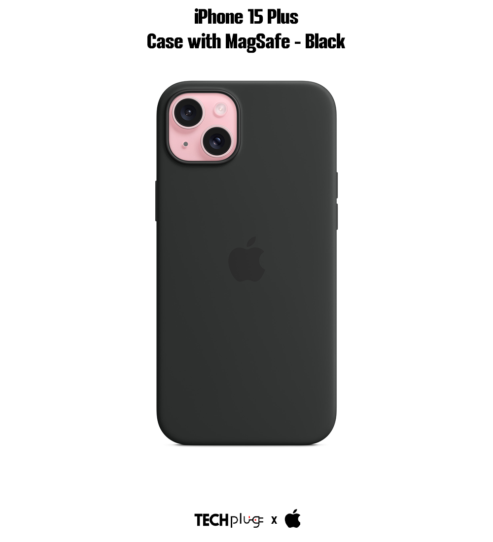 iPhone 15 Plus Silicone Case with MagSafe – Black