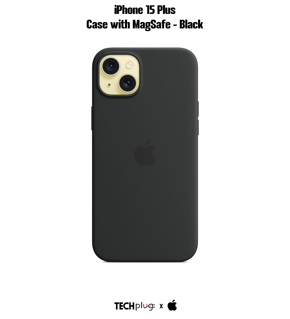 iPhone 15 Plus Silicone Case with MagSafe – Black