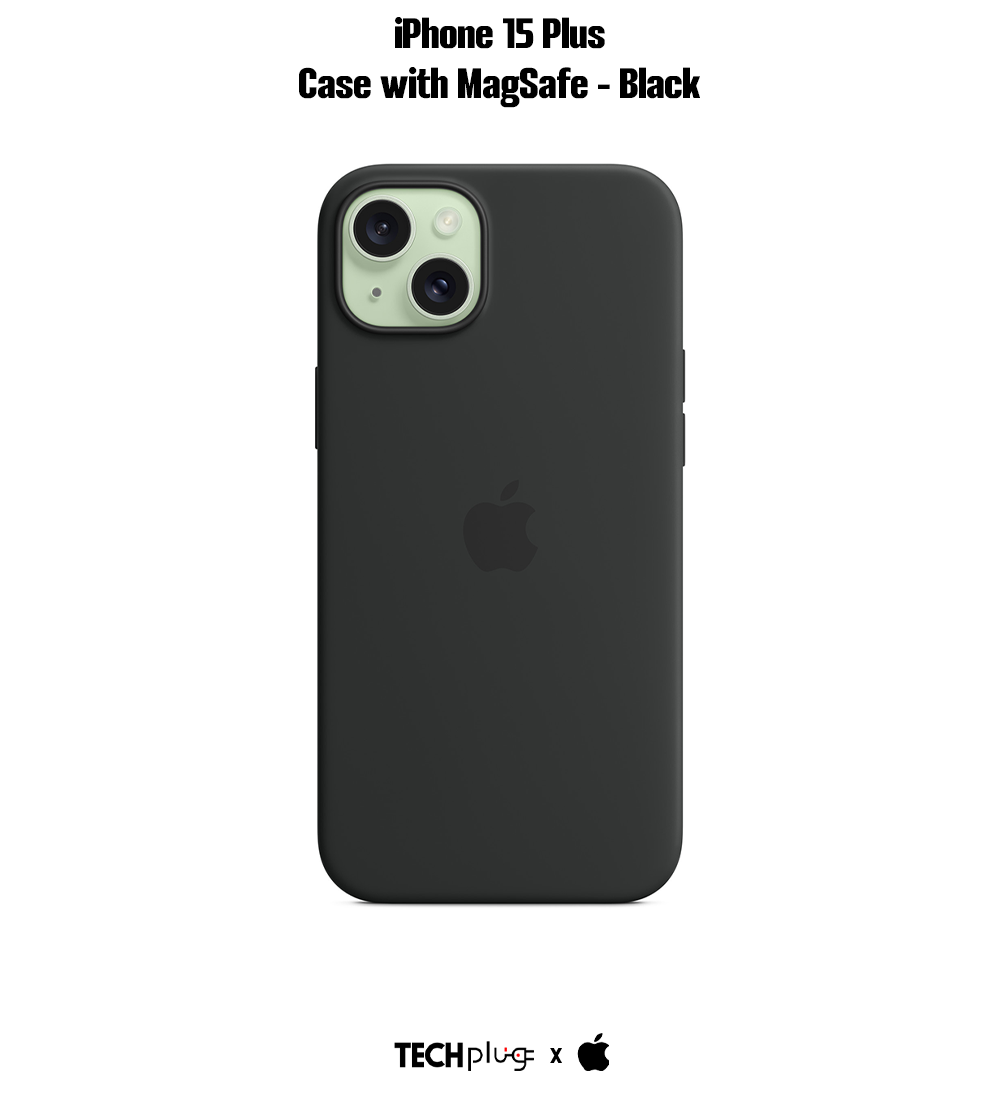 iPhone 15 Plus Silicone Case with MagSafe – Black