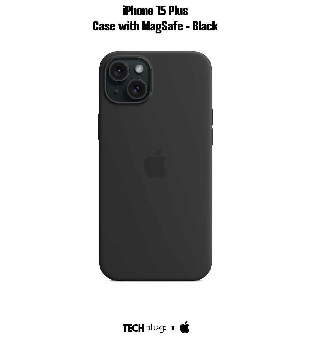 iPhone 15 Plus Silicone Case with MagSafe – Black
