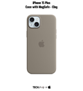 iPhone 15 Plus Silicone Case with MagSafe – Clay