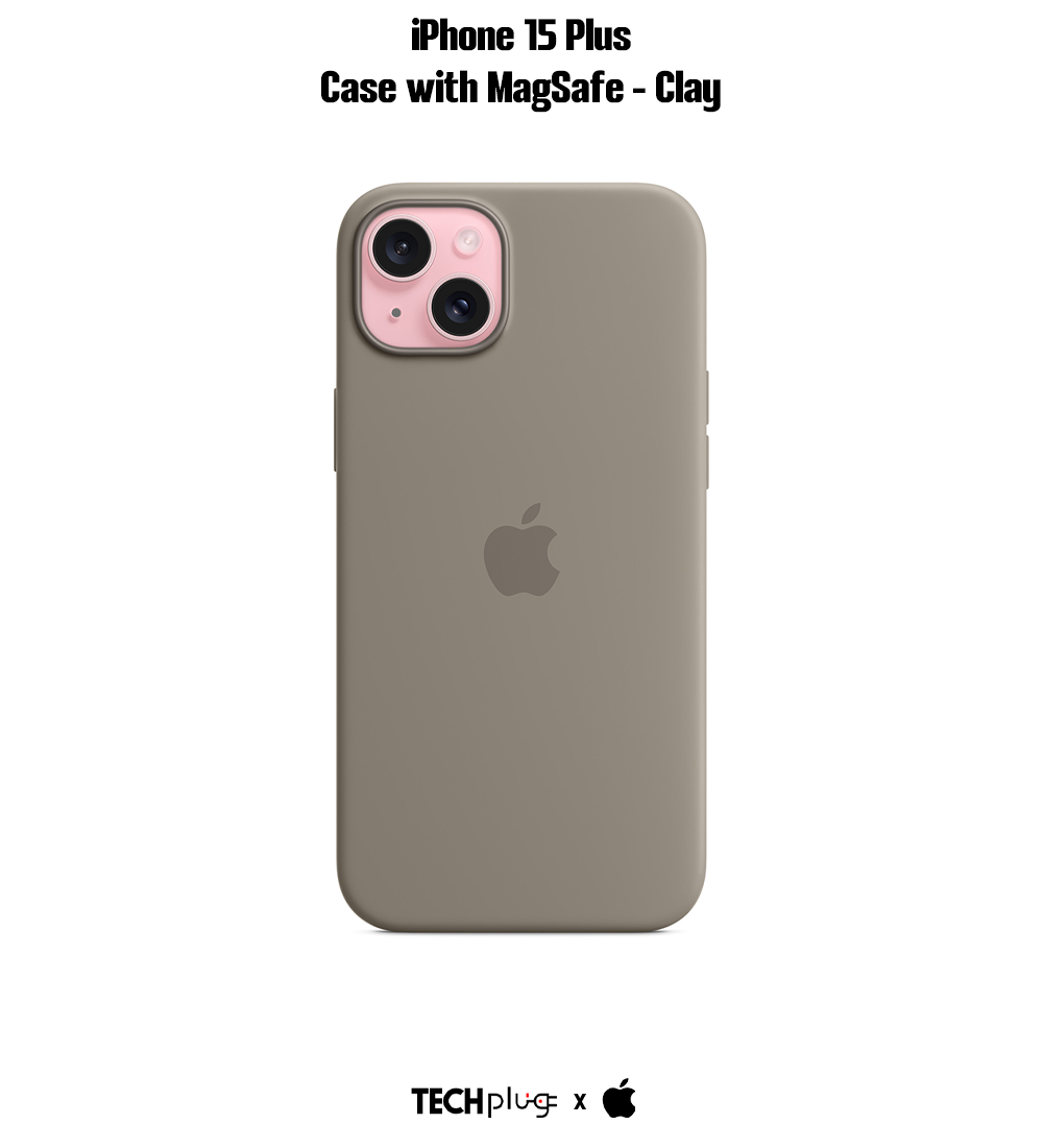 iPhone 15 Plus Silicone Case with MagSafe – Clay