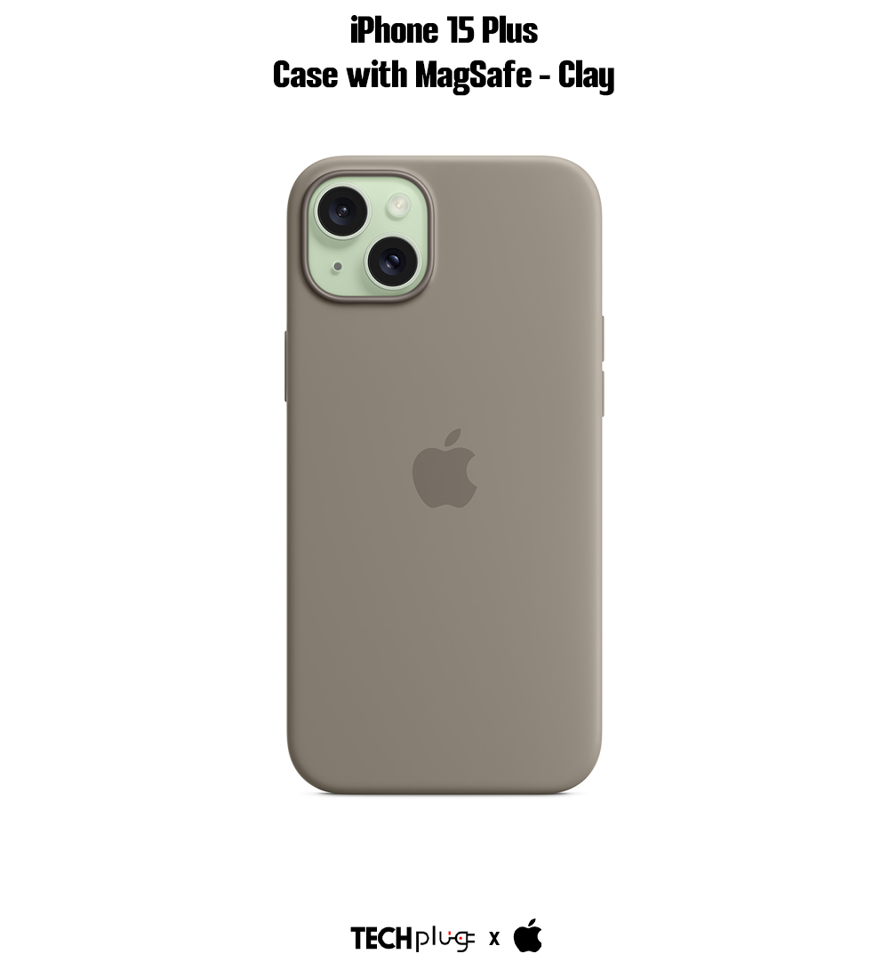 iPhone 15 Plus Silicone Case with MagSafe – Clay