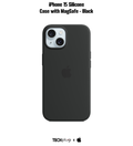 iPhone 15 Silicone Case with MagSafe – Black