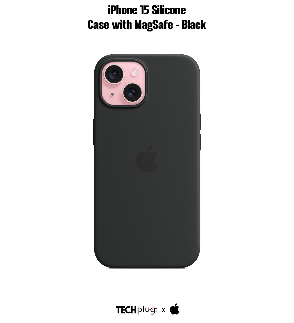 iPhone 15 Silicone Case with MagSafe – Black