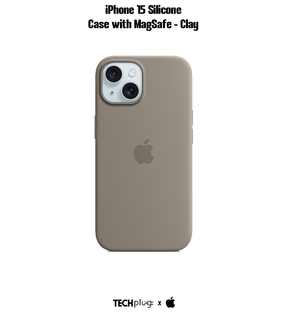 iPhone 15 Silicone Case with MagSafe – Clay