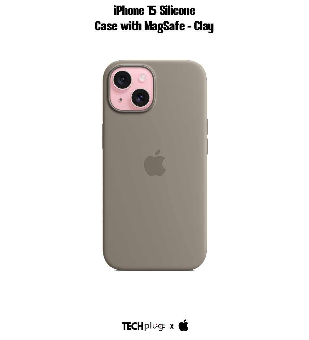 iPhone 15 Silicone Case with MagSafe – Clay