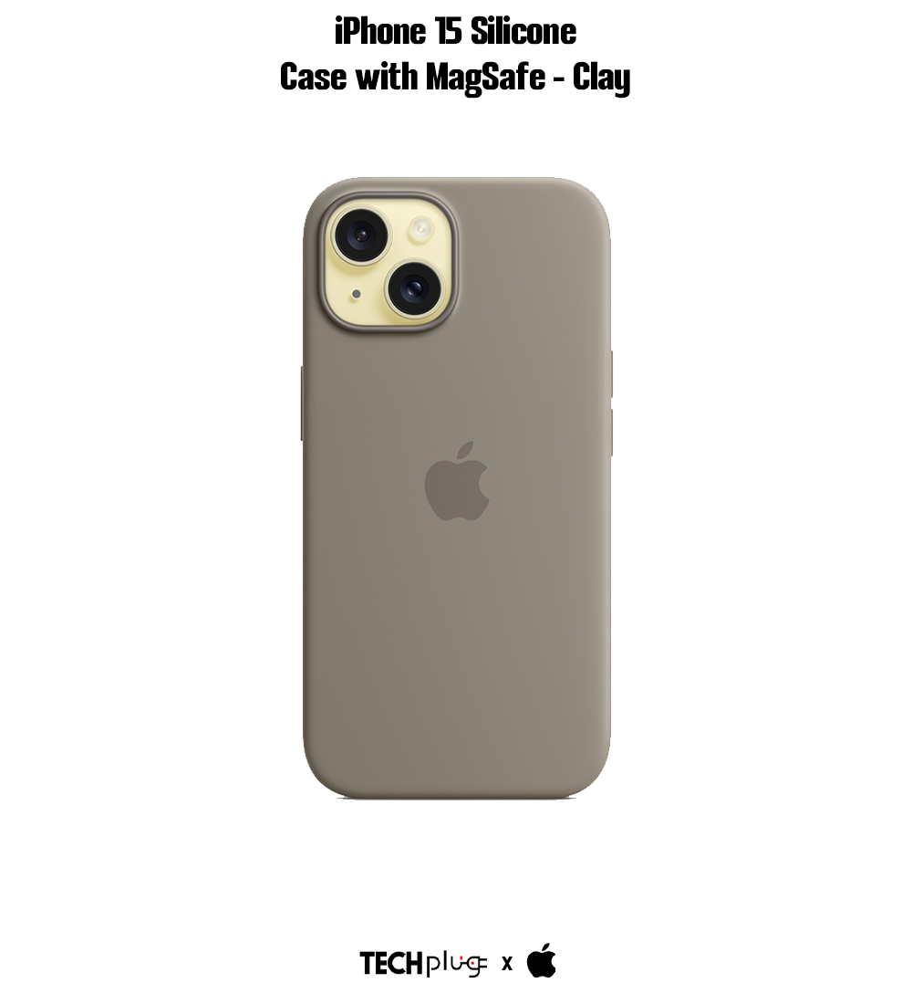 iPhone 15 Silicone Case with MagSafe – Clay