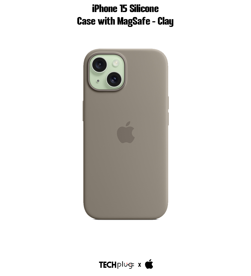 iPhone 15 Silicone Case with MagSafe – Clay