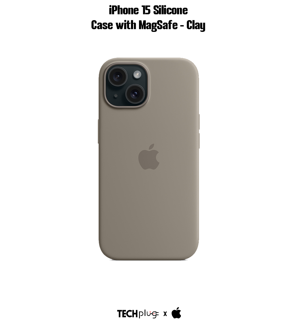 iPhone 15 Silicone Case with MagSafe – Clay