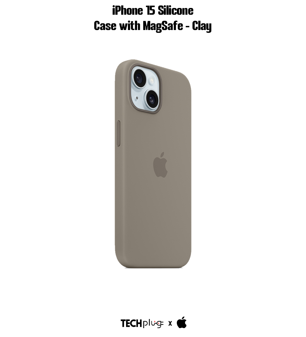 iPhone 15 Silicone Case with MagSafe – Clay