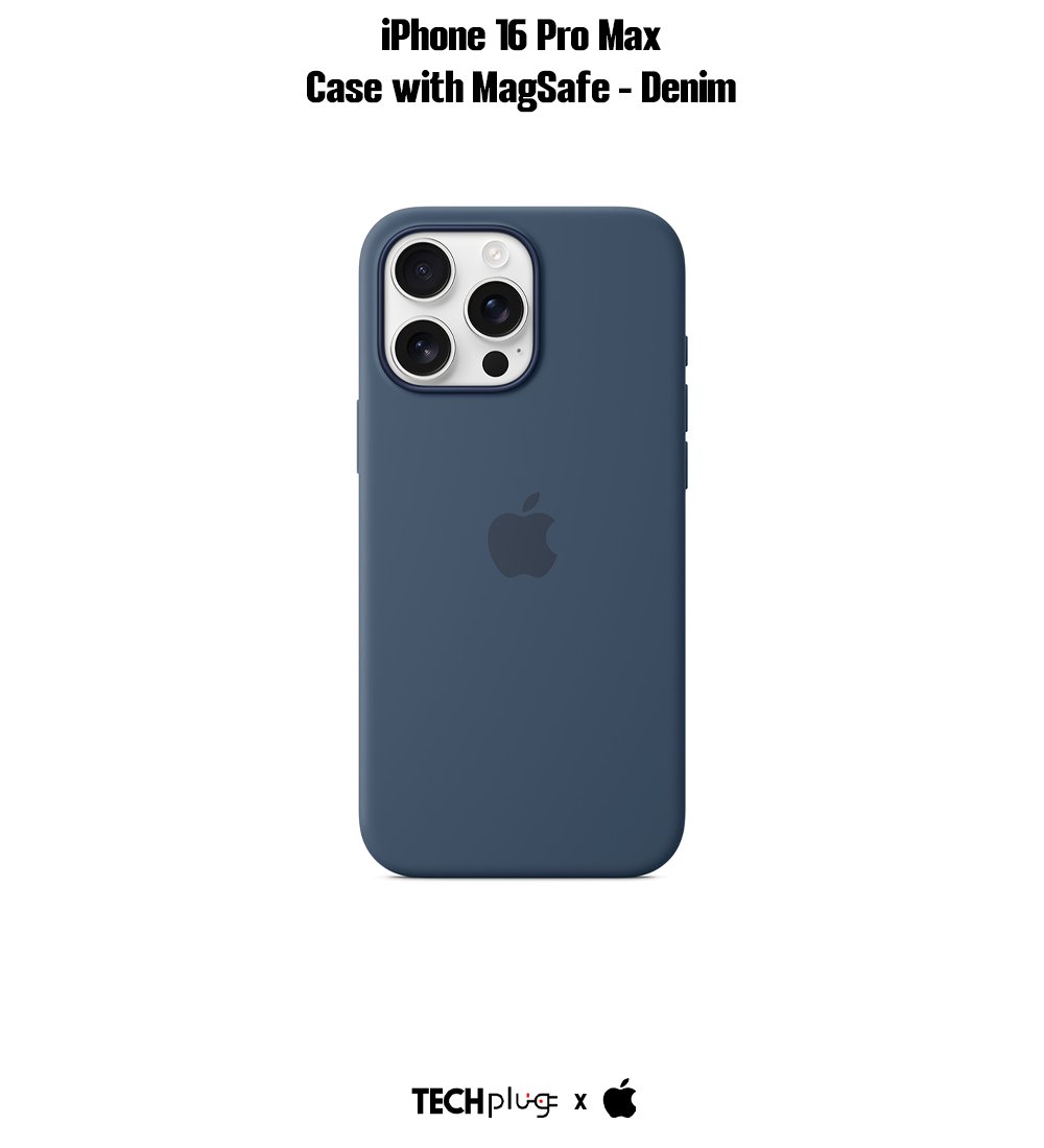 iPhone 16 Pro Max Silicone Case with MagSafe – Denim