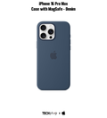 iPhone 16 Pro Max Silicone Case with MagSafe – Denim