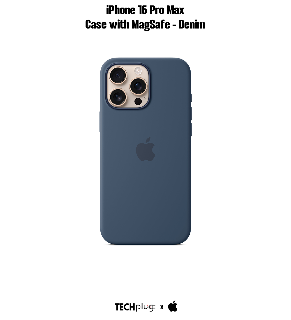 iPhone 16 Pro Max Silicone Case with MagSafe – Denim