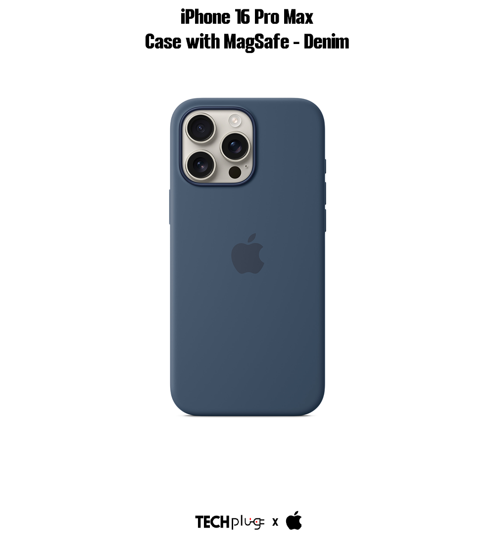 iPhone 16 Pro Max Silicone Case with MagSafe – Denim