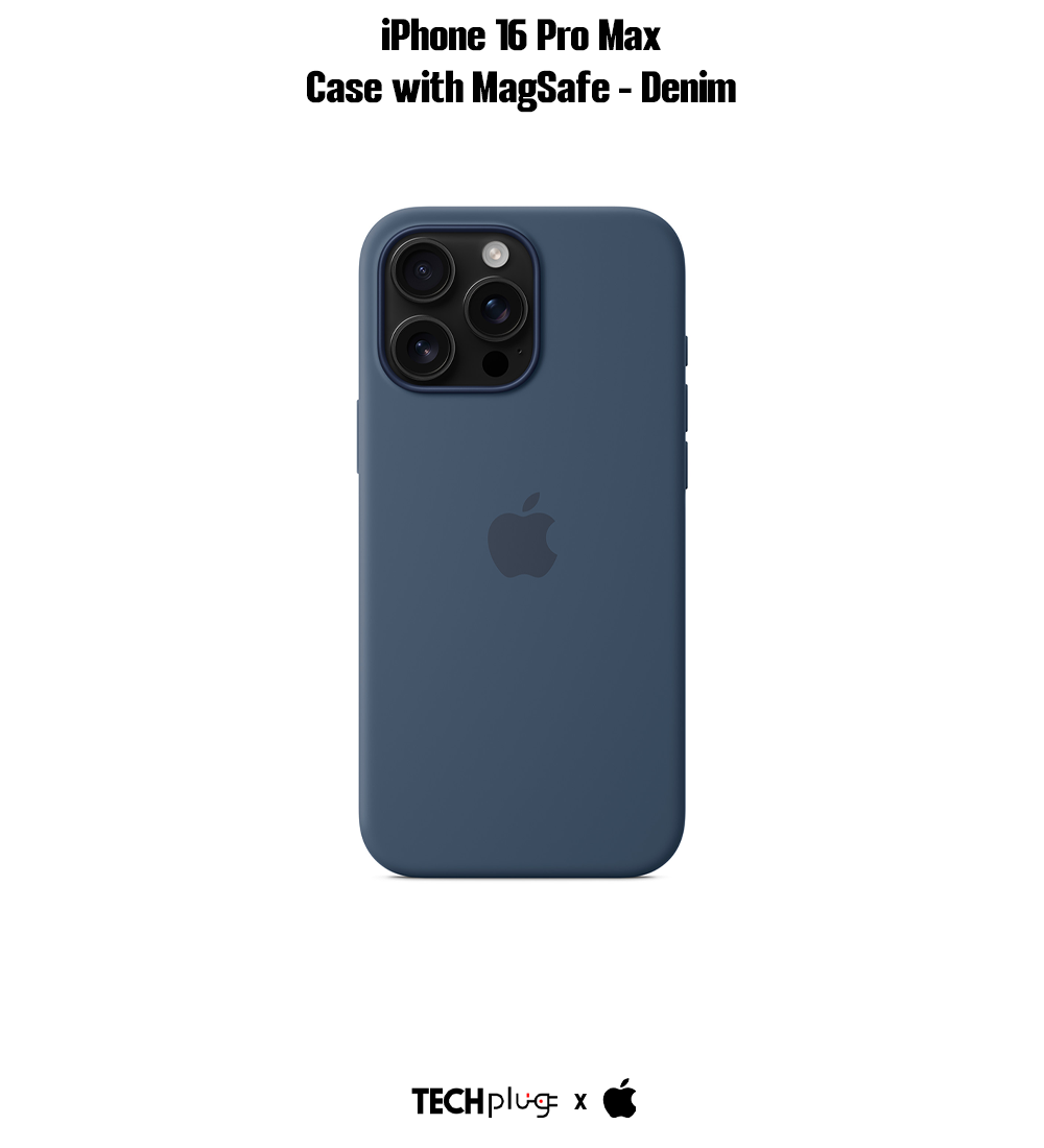 iPhone 16 Pro Max Silicone Case with MagSafe – Denim