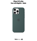 iPhone 16 Pro Max Silicone Case with MagSafe – Lake Green