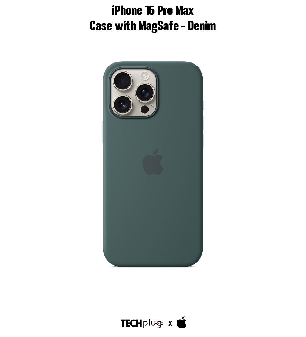 iPhone 16 Pro Max Silicone Case with MagSafe – Lake Green