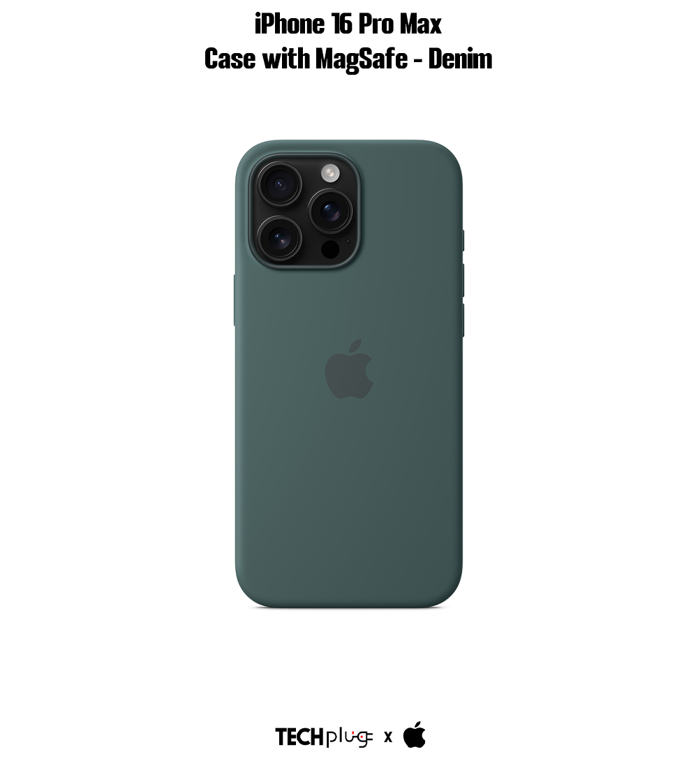 iPhone 16 Pro Max Silicone Case with MagSafe – Lake Green