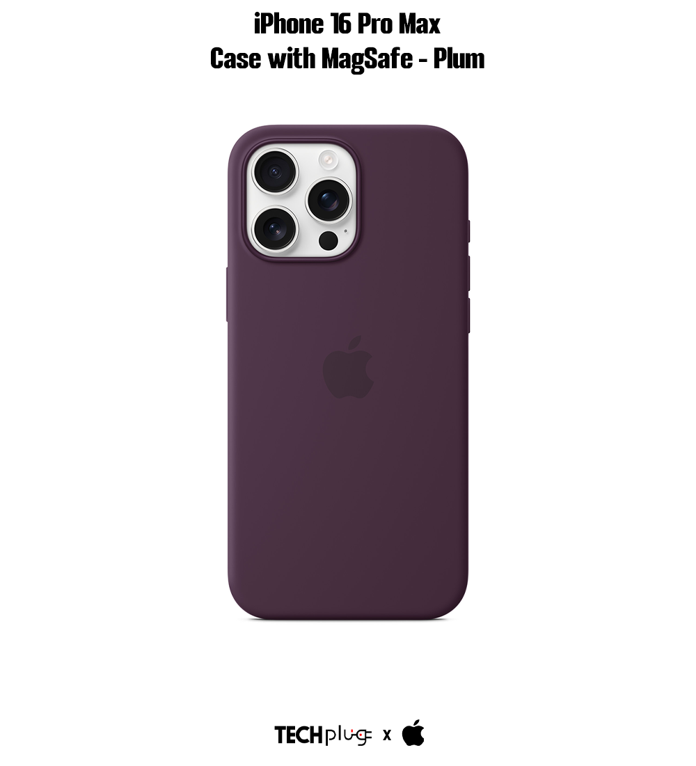 iPhone 16 Pro Max Silicone Case with MagSafe – Plum