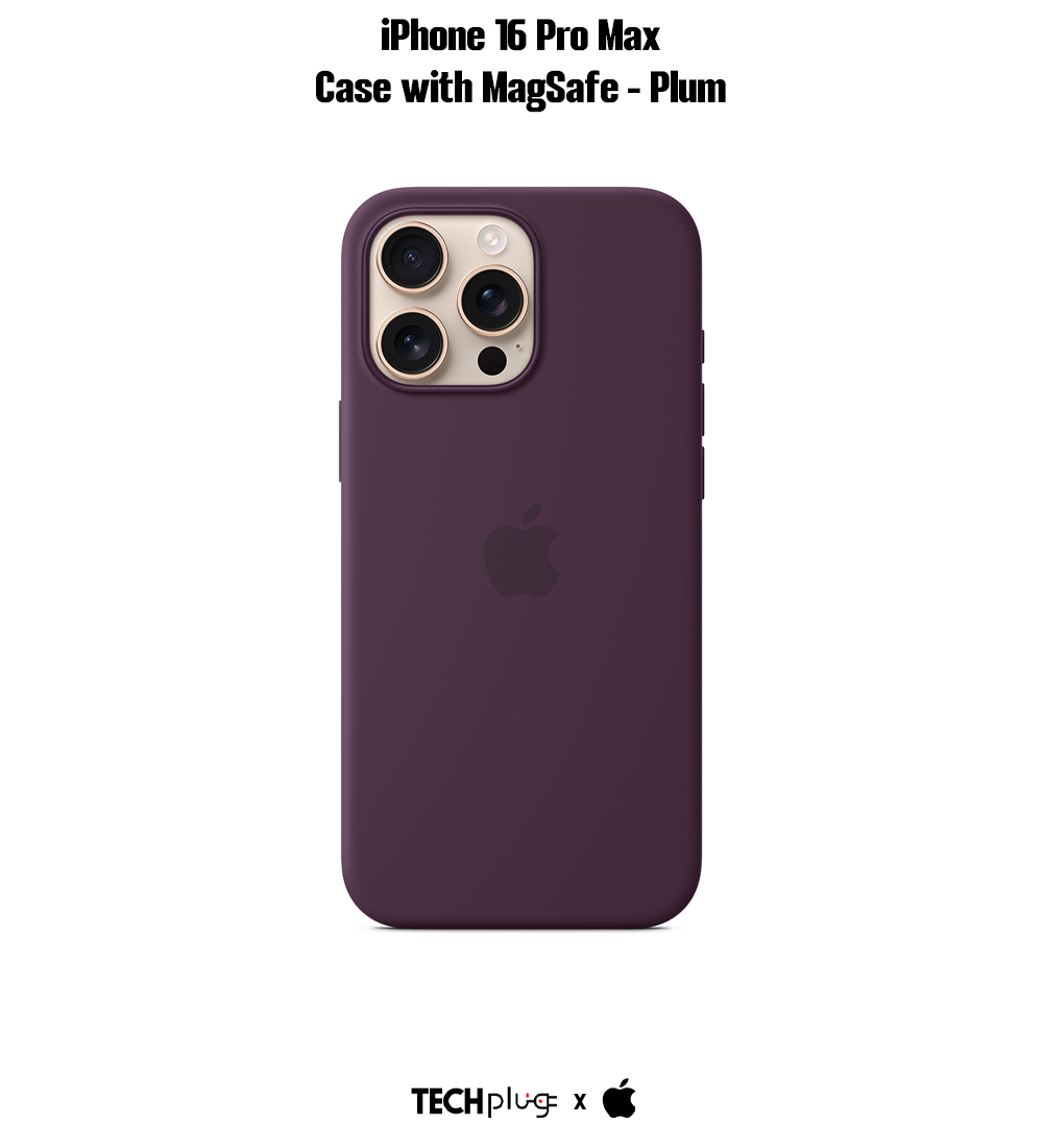 iPhone 16 Pro Max Silicone Case with MagSafe – Plum
