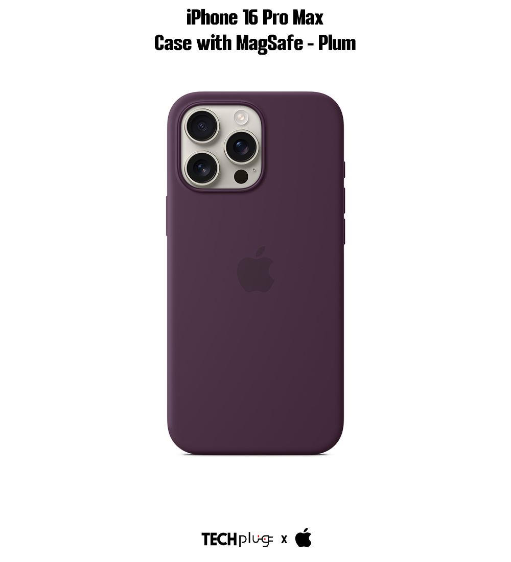 iPhone 16 Pro Max Silicone Case with MagSafe – Plum