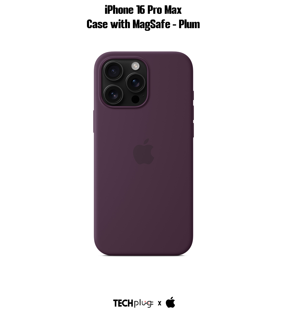 iPhone 16 Pro Max Silicone Case with MagSafe – Plum