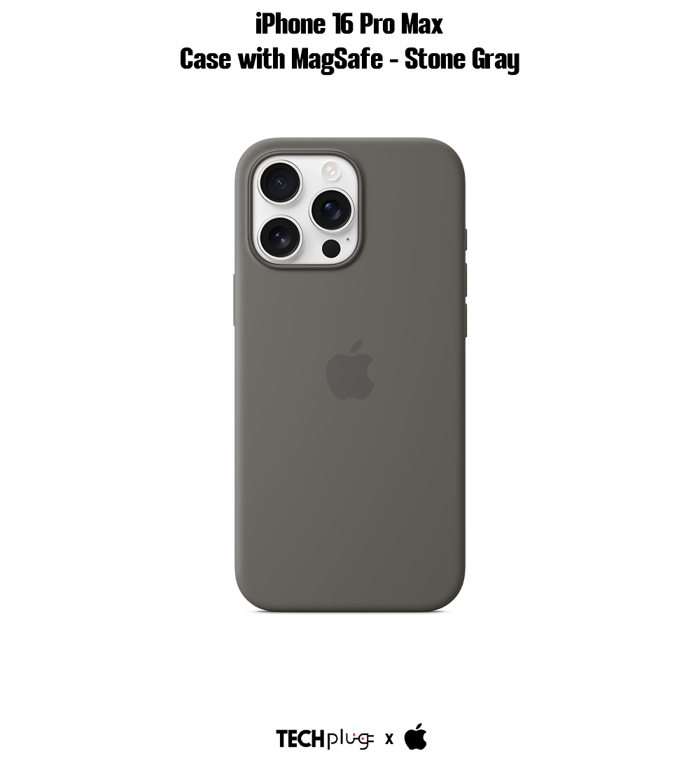 iPhone 16 Pro Max Silicone Case with MagSafe – Stone Gray