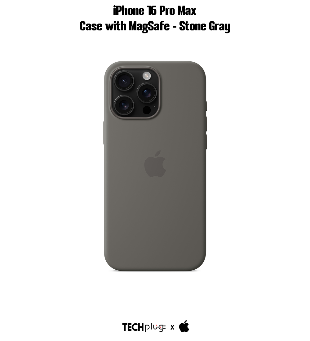 iPhone 16 Pro Max Silicone Case with MagSafe – Stone Gray