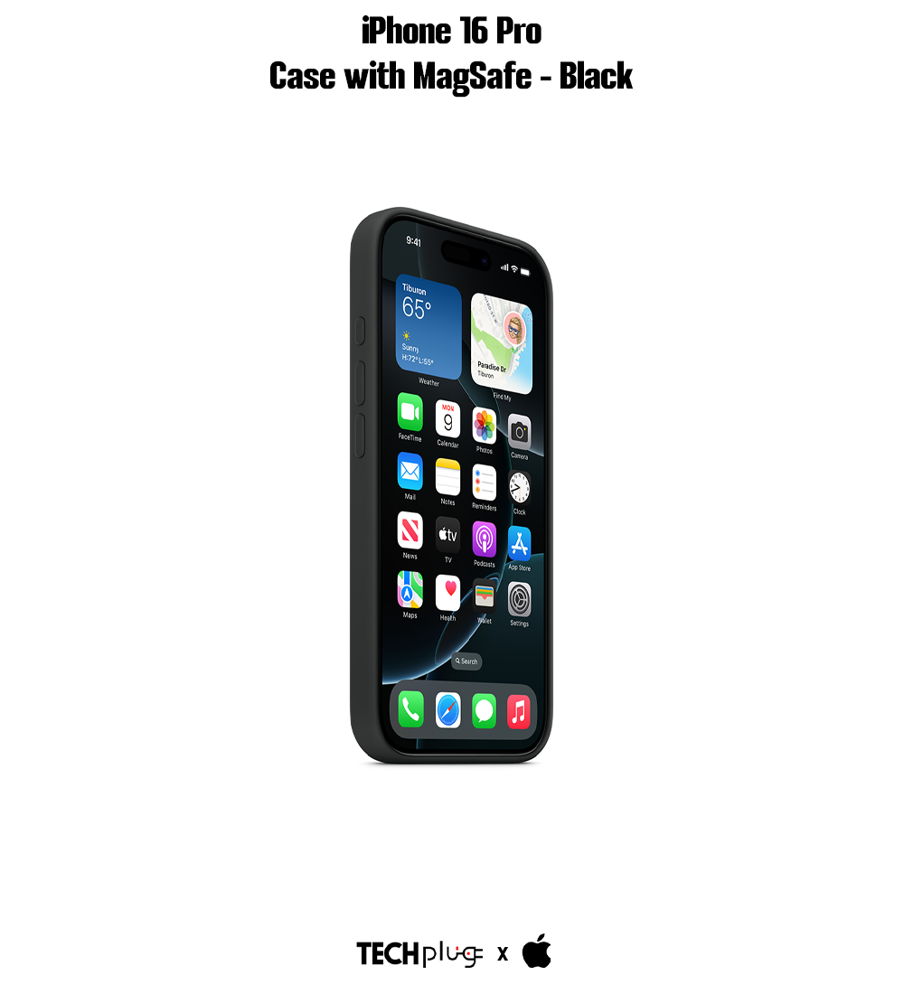 iPhone 16 Pro Silicone Case with MagSafe – Black