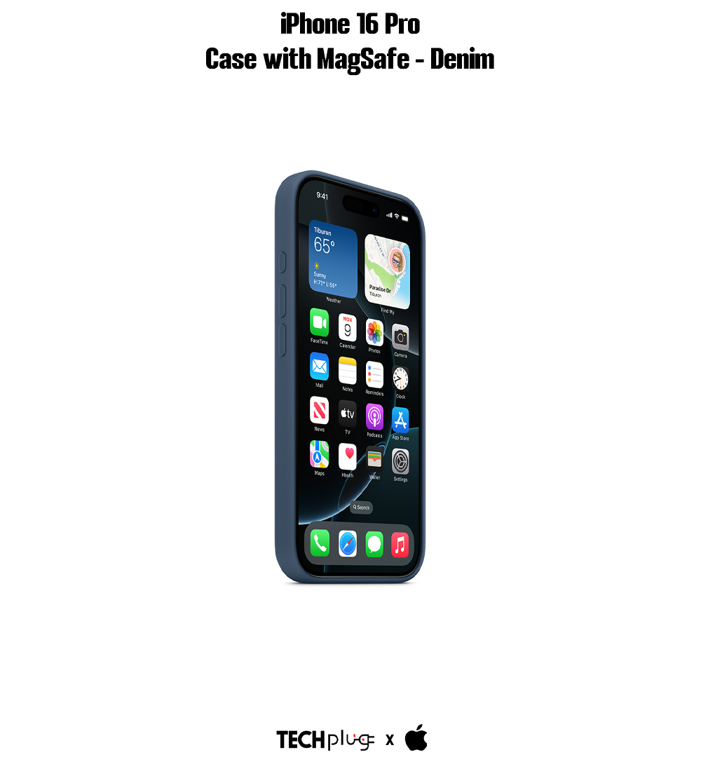 iPhone 16 Pro Silicone Case with MagSafe – Denim
