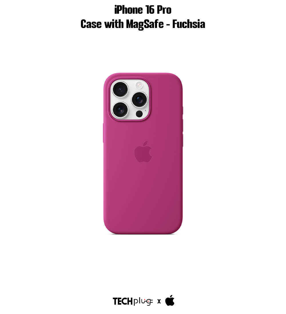 iPhone 16 Pro Silicone Case with MagSafe – Fuchsia