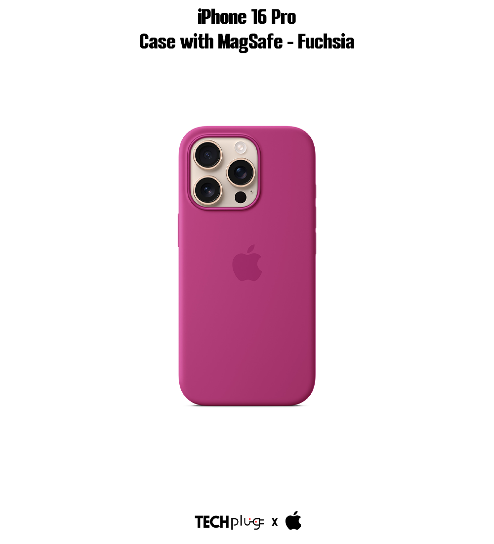 iPhone 16 Pro Silicone Case with MagSafe – Fuchsia