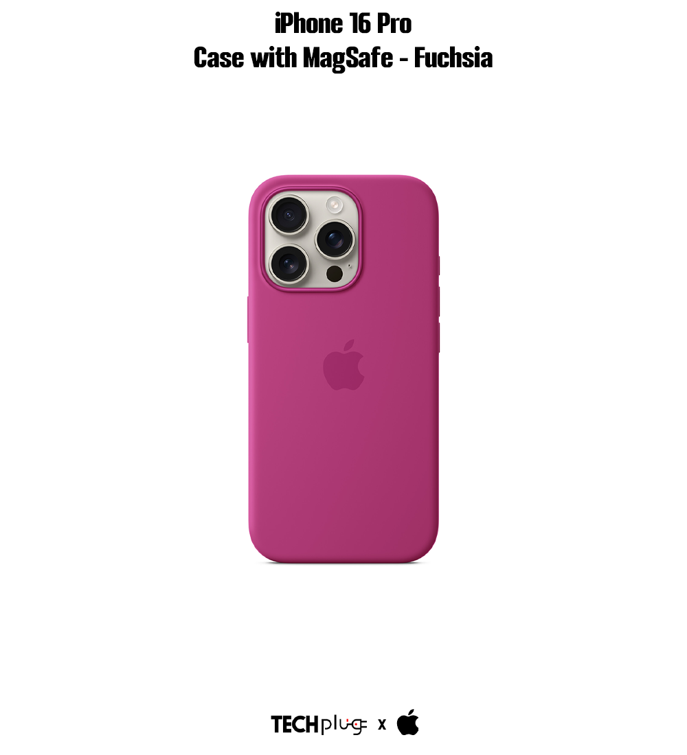 iPhone 16 Pro Silicone Case with MagSafe – Fuchsia