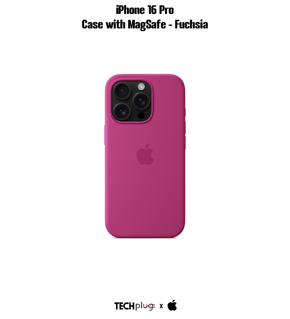 iPhone 16 Pro Silicone Case with MagSafe – Fuchsia