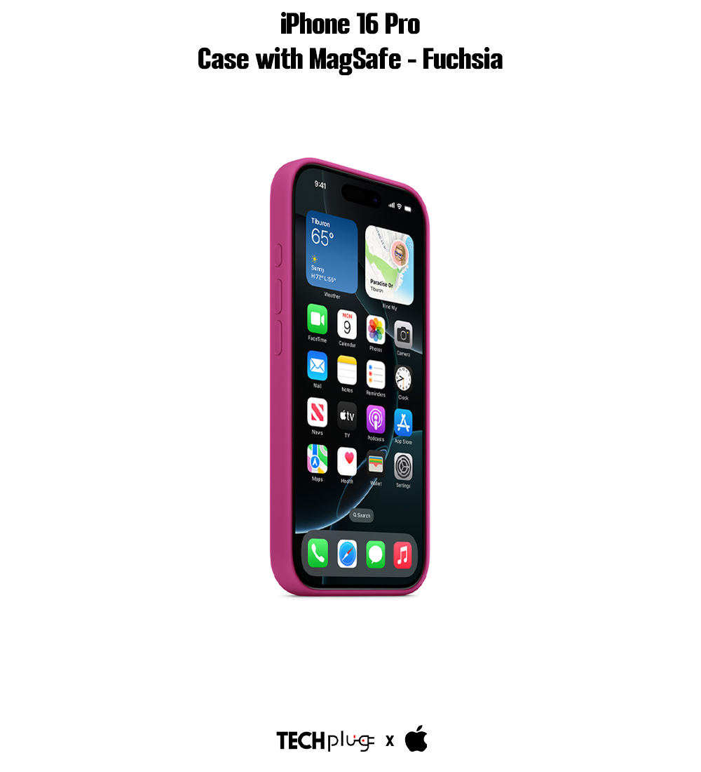 iPhone 16 Pro Silicone Case with MagSafe – Fuchsia