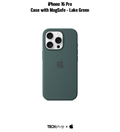 iPhone 16 Pro Silicone Case with MagSafe – Lake Green