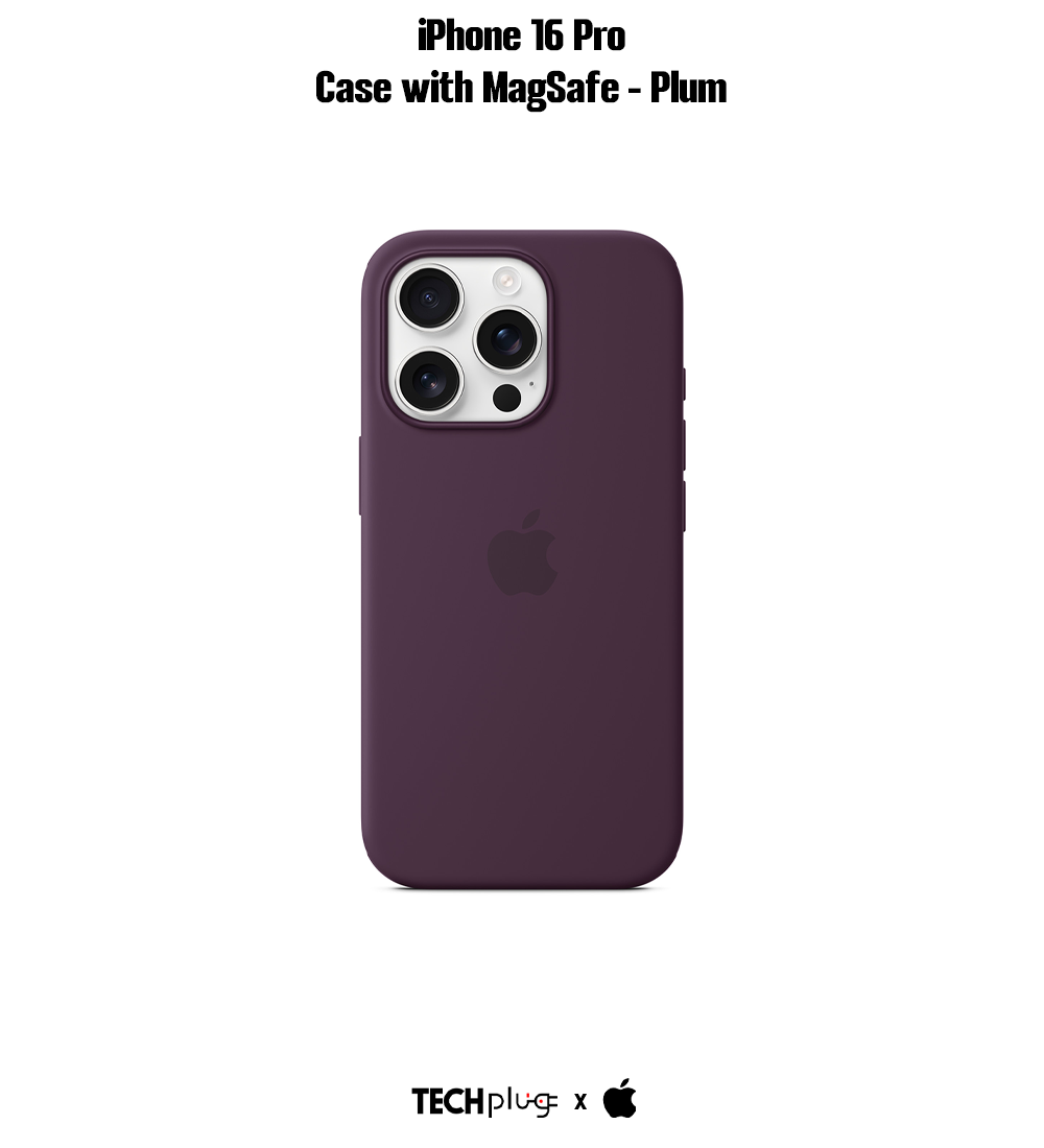 iPhone 16 Pro Silicone Case with MagSafe – Plum
