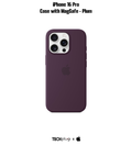 iPhone 16 Pro Silicone Case with MagSafe – Plum