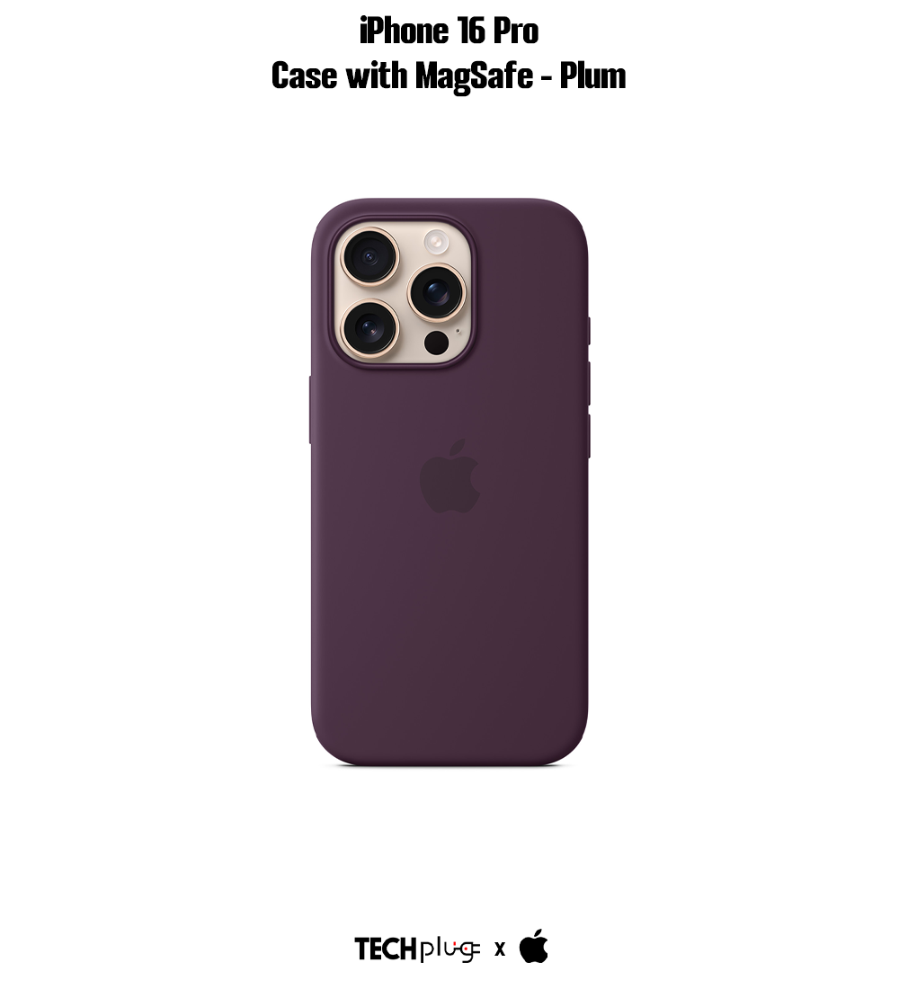iPhone 16 Pro Silicone Case with MagSafe – Plum