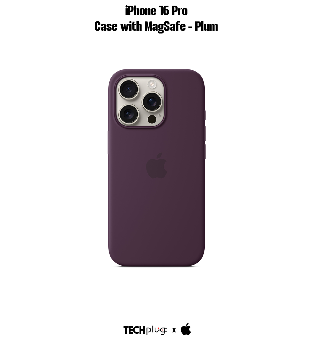 iPhone 16 Pro Silicone Case with MagSafe – Plum