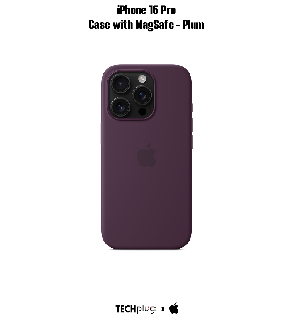 iPhone 16 Pro Silicone Case with MagSafe – Plum