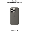 iPhone 16 Pro Silicone Case with MagSafe – Stone Gray