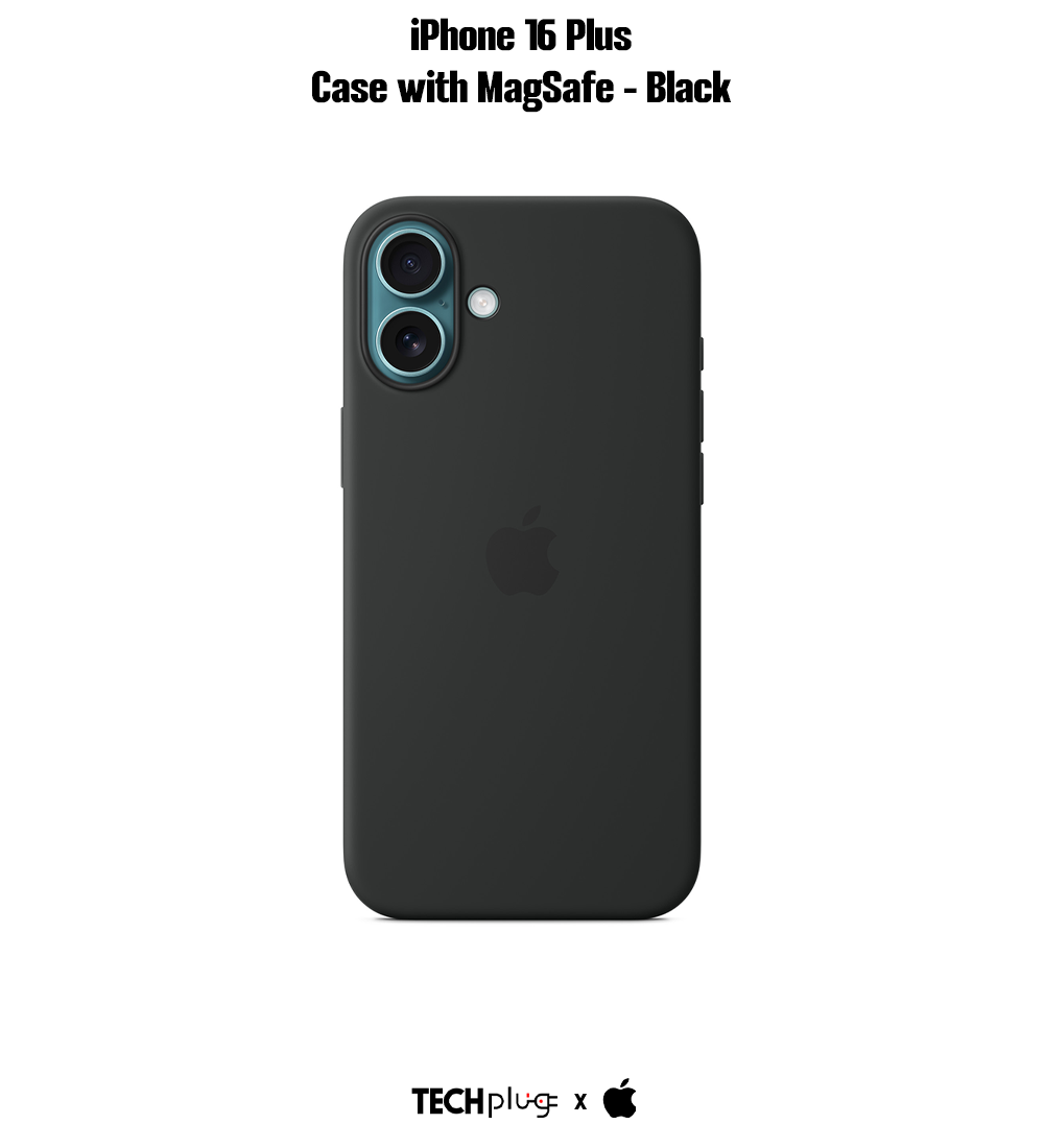 iPhone 16 Plus Silicone Case with MagSafe – Black