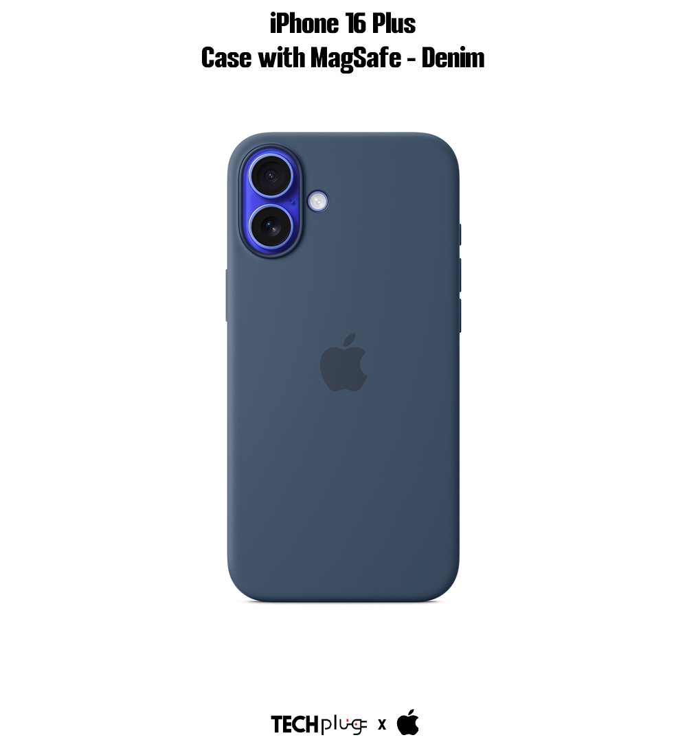 iPhone 16 Plus Silicone Case with MagSafe – Denim
